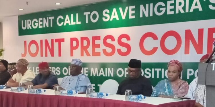 Electoral Act: Atiku, Obi, Amaechi, Others Hold Joint News Conference In Abuja 1 NaijaChoice Electoral Act: Atiku, Obi, Amaechi, Others Hold Joint News Conference In Abuja