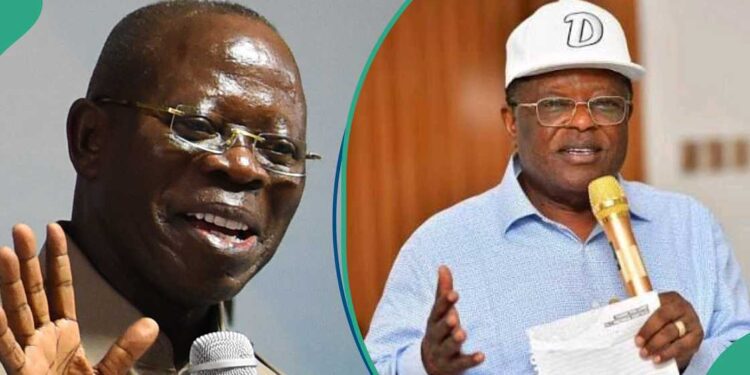 Oshiomhole, Umahi In Heated Argument During 2026 Budget Defense