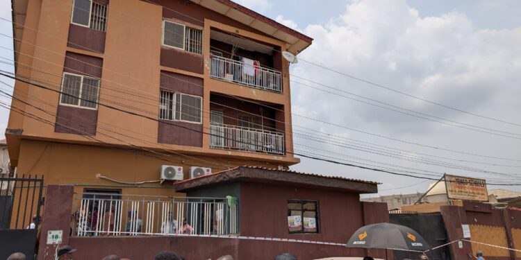 Students Escape Death As Four-Storey School Building Collapses In Lagos (Video)