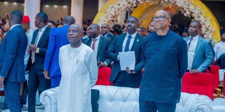 Peter Obi, Governors Diri, Eno In Abia As Otti Organizes State Burial For Uma Ukpai