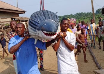 120-Year-Old Fisherwoman Buried In Dolphin-Shaped Casket In Delta Community