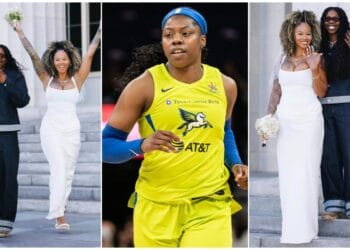 Photos Of WNBA Star, Arike Ogunbowale & Her Wife On Their Wedding Day