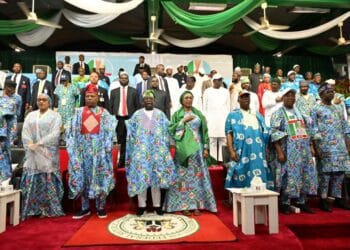 Tinubu Arrives Convention Ground in Style as 31 Governors Line Up