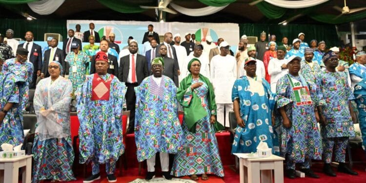 Tinubu Arrives Convention Ground in Style as 31 Governors Line Up