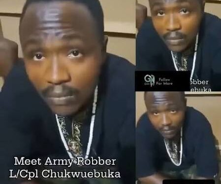 Nigerian Army’s Chukwu Ebuka Nabbed for N5m Robbery