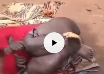 Young Lady Tied Leg-To-Hand, Dumped Along The Road In Anambra (Video, Photo)