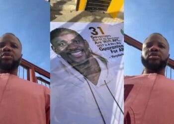 Deeone Dares VeryDarkMan, Prints His Face On APC Campaign Banner (video)