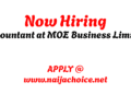 Now Hiring: Accountant at MOE Business Limited