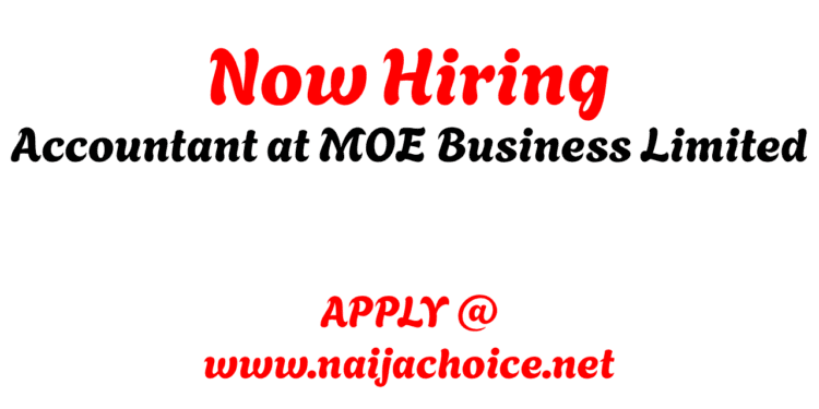 Now Hiring: Accountant at MOE Business Limited