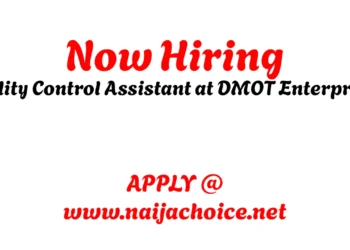 Now Hiring: Quality Control Assistant at DMOT Enterprises