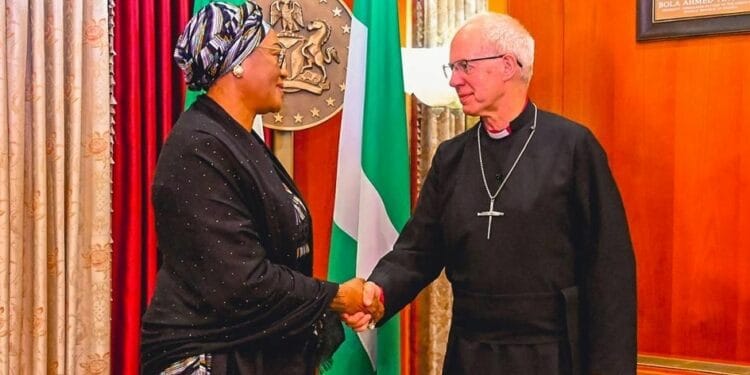 Former Archbishop Of Canterbury, Justian Welby Visits Remi Tinubu In Abuja