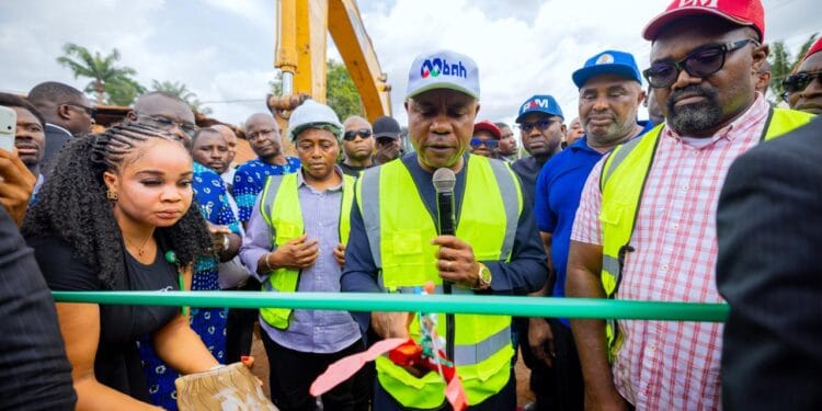 Mbah Flags Off 52.2km Nguru-Lejja-Aku-Akpakume Nze-Egede-Affa-Eke Road