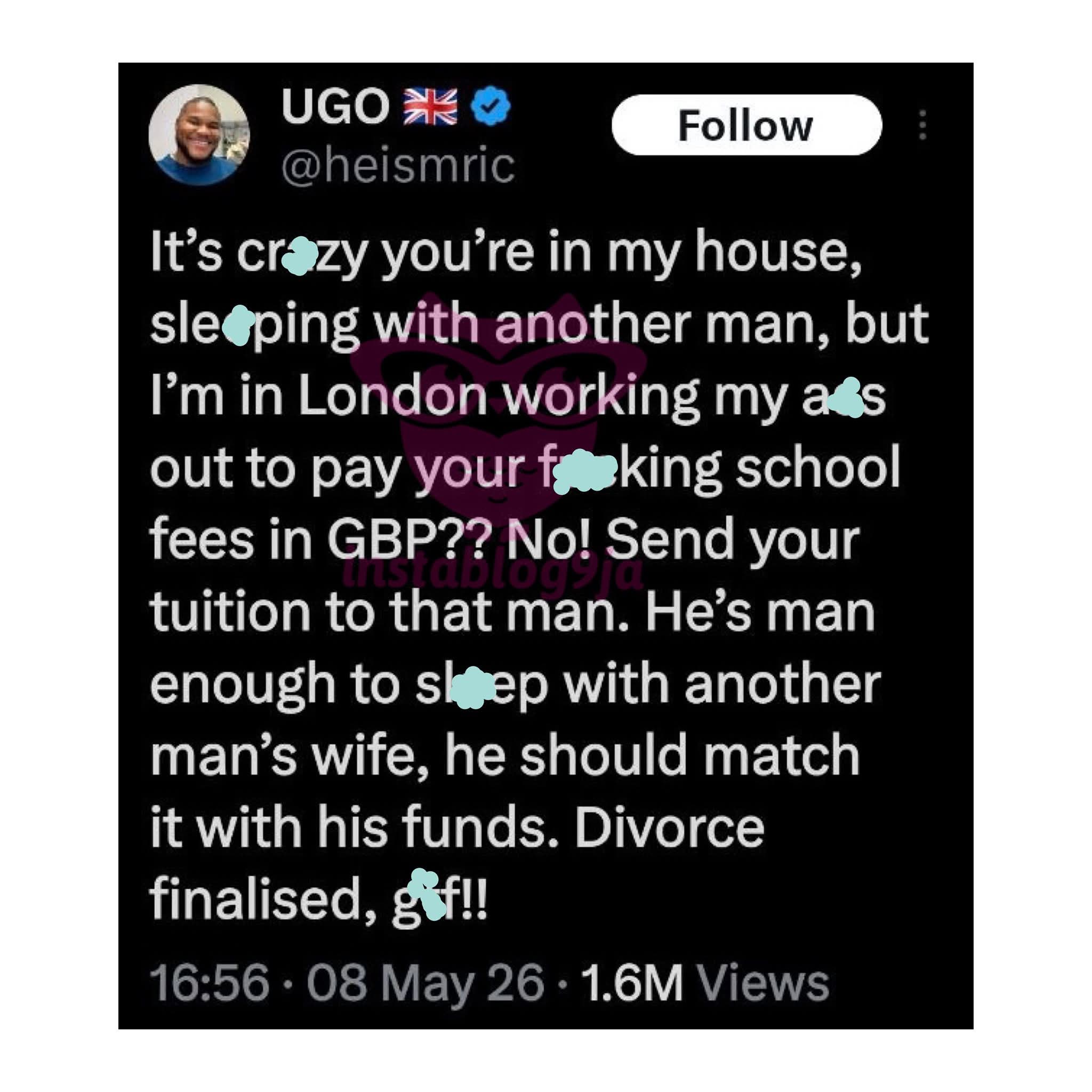 Nigerian Man Based in UK Cries Out After Allegedly Catching Wife Cheating on Their Matrimonial Bed 2 NaijaChoice 19935389 fbimg1778325158366 jpegd12da5d0d8ed9c23d8d25f0ce78917ee NaijaChoice
