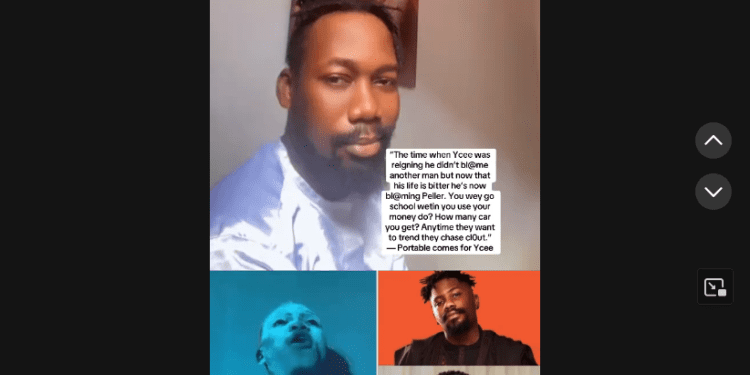 Olodo Uprising: Portable Tackles Ycee, Defends Peller (Video)