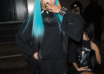 Kim’s 13-Year-Old Daughter, North West Storms Paris Fashion Week Rocking Blue Hair