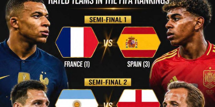 World Cup: FIFA Top Rated Teams Dominate Semi – Final Features