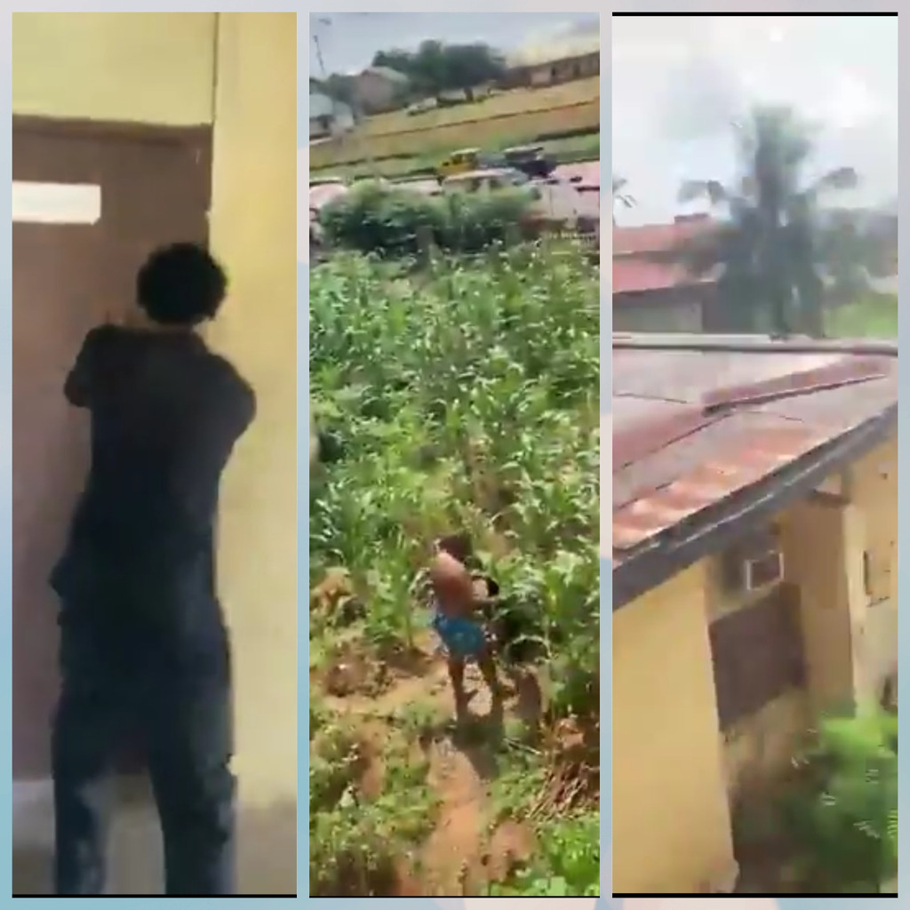 Sex With Student: UNIZIK Lecturer Jumps Through The Window In Boxers (VIDEO)
